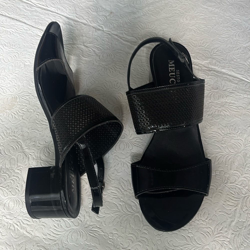 Sesto Meucci Women's Black Sandals, Size 40 (Size 9)